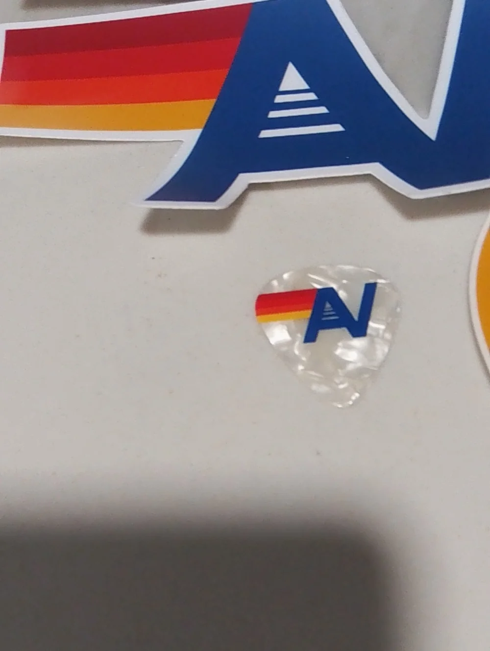 Aviator Nation 'Pray for Surf' Sticker Pack - White with Rainbow Accents
